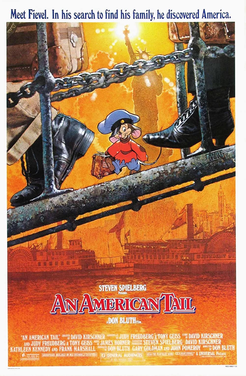 פייבל והחלום האמריקאי - An American Tail - תרגום מובנה -