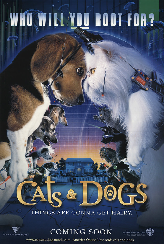כלבים נגד חתולים- Cats & Dogs  - מדובב DVDRip