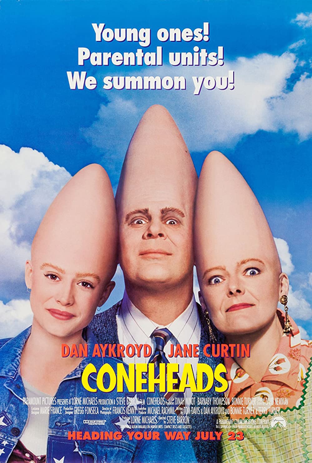 תופסים ראש - Coneheads - תרגום מובנה - איכות 720p - 