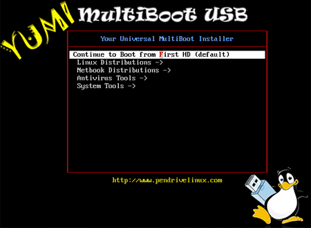 YUMI Multiboot USB Creator - 