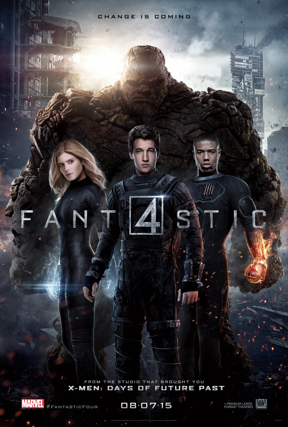 ארבעת המופלאים  - Fantastic Four  - תרגום מובנה 720p.BRRip - 