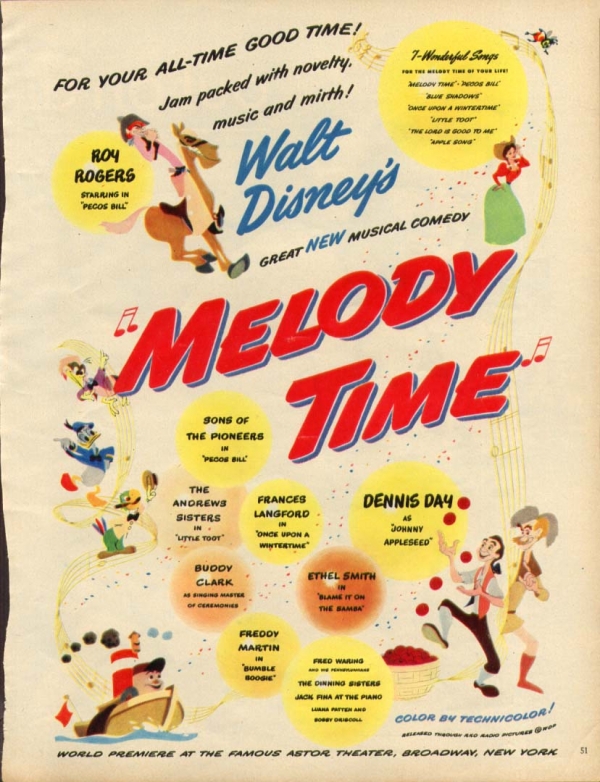 פרוייקט סרטי דיסני: זמן מלודיה (1948) Melody Time - 