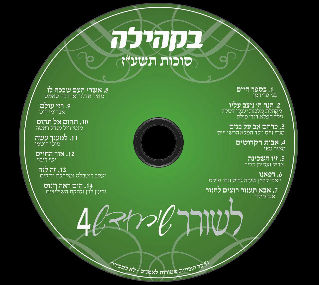 בקהילה - לשורר שיר חדש 4 [סוכות התשע''ו] - 