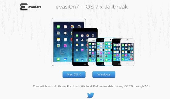 פריצה לא קשורה שוחררה לבעלי גירסה iOS 7 ו- iOS 7.0.4 לכלל המכשירים כולל הורדה (evasi0n7) - 