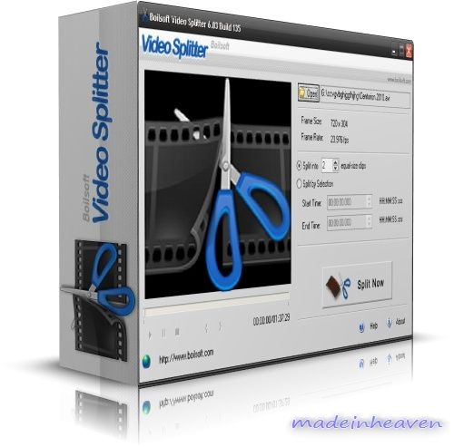  לפיצול וידאו פרוצה/Boilsoft Video Splitter v7 02 1 Final Full  - 