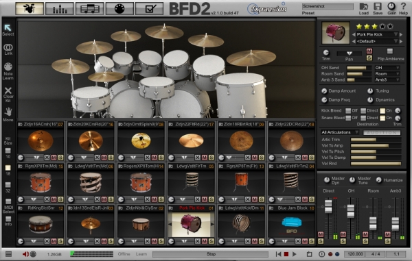 פלאגין תופים מהמעולים ביותר בשוק BFD2 FXpansion VST - 