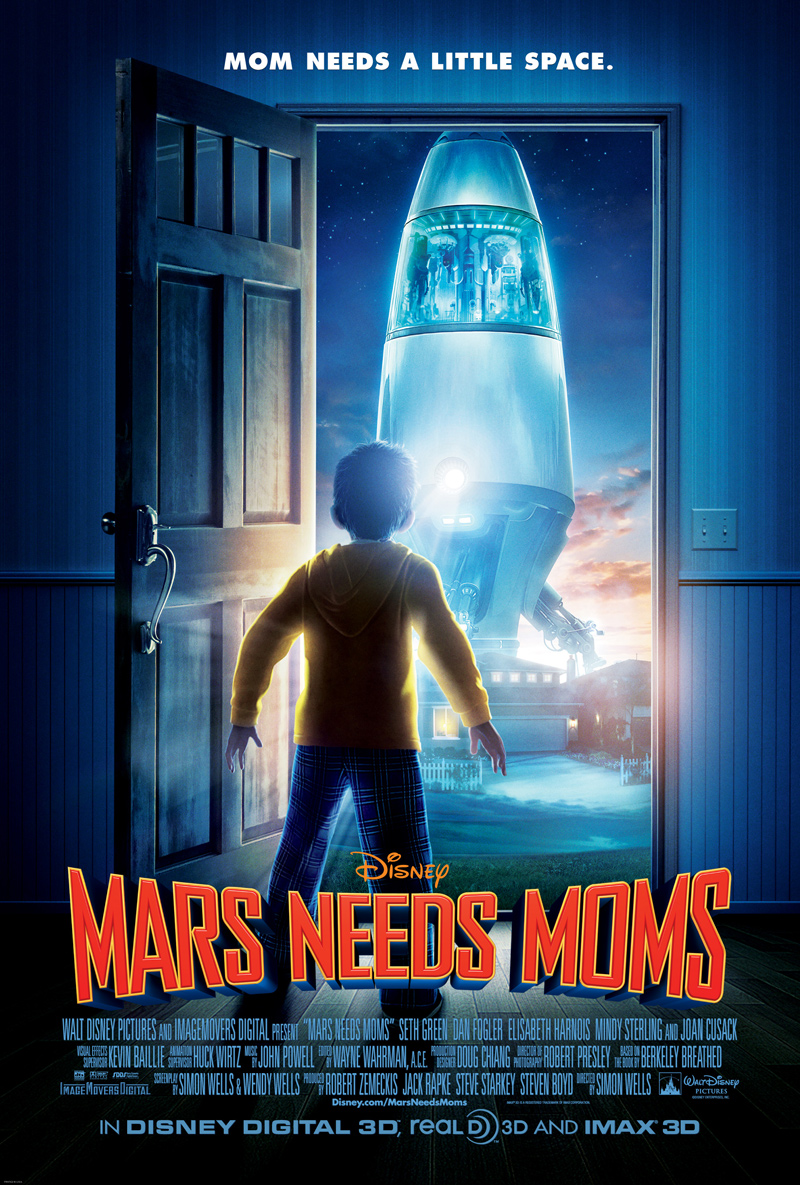 דרושות אמהות במאדים  - Mars Needs Moms - מדובב BRRip - 720P - 