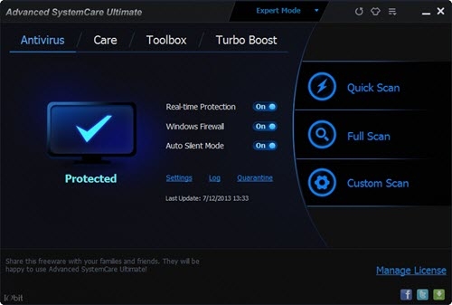  ה הטובה בעולם לתחזוקת המחשב ולטיפול בתקלות Advanced SystemCare Ultimate 7.1.0.625 Multilingual - 