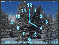 שומר מסך - שעון מחוגים - 