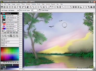 TwistedBrush/ מקצועית לציירים