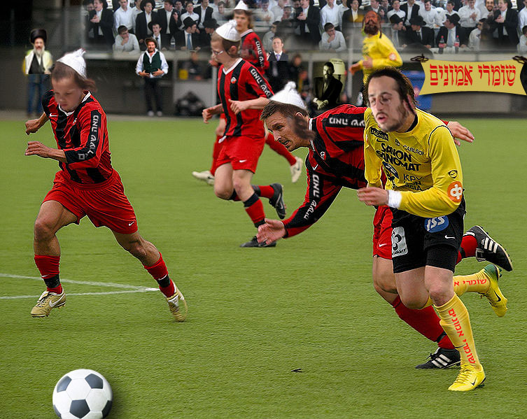 שידור כדורגל באידיש (מצחיק)