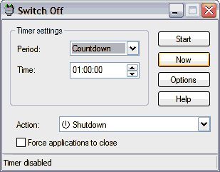  כיבוי אוטומטי-switch off