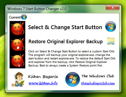 start button changer for windows 7