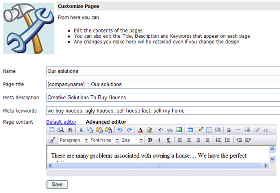  לעריכת אתרים - Edit Website