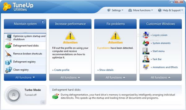 האצת ביצועי המחשב|TuneUp Utilities 2010 9.0.4200 Portable