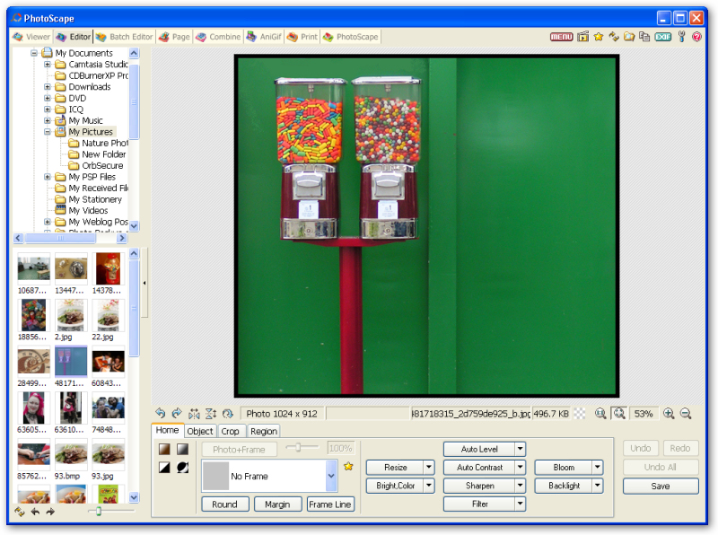 עיבוד תמונותPhotoscape