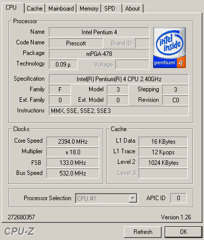 מידע חיוני על המחשב שלכםCPU-Z