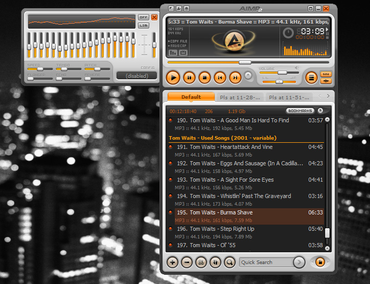 נגן מוזיקה מתקדםAIMP