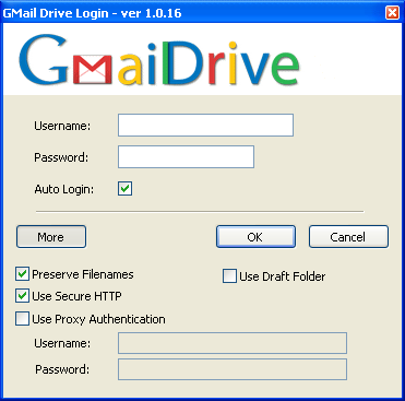 GMail Drive 1.0.16 - מעכשיו תיבת הדואר שלכם בגוגל תהיה על המחשב 