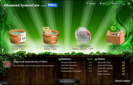 תוכנת שיפורי מחשב|גרסה אחרונה יציבה|Advanced SystemCare Pro 4.0.0.163 Final Multilanguage - 