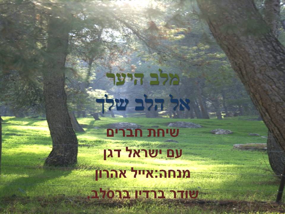 ישראל דגן: מלב היער אל הלב שלך.(שיחת חברים)